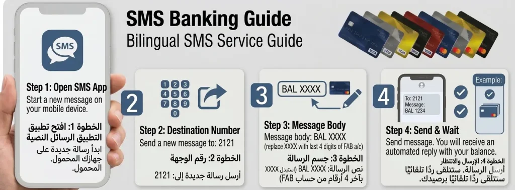FAB Balance Check via SMS Banking