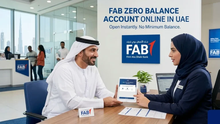 FAB Zero Balance Account Online in UAE